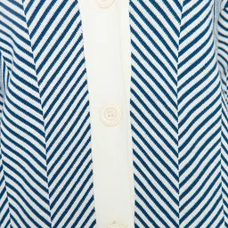 Trendyol Striped V-Neck Long Sleeves Acrylic Cardigan Sweaters image 4