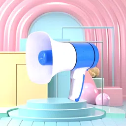 clairbell D313 BHOPU MEGAPHONE-Versatile,Eye-Catching sound|USB, TF,Recordable,Chargeable Indoor, Outdoor PA System image 1