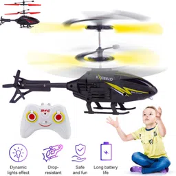 durazo Gravity sensor RC Helicopter with Safety Sensor and 3D Light - Pack of 1 image 5