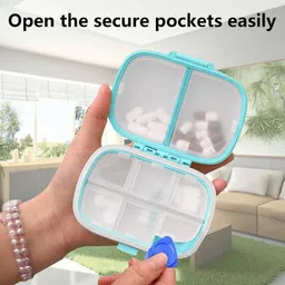 accuprints 7-days Pill Box Medicine Organizer with 8 Compartments For Medicine Pill Box Pill Box image 5