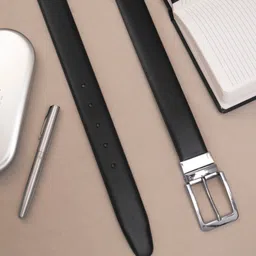 aditi wasan Women Casual Brown Genuine Leather Reversible Belt image 2