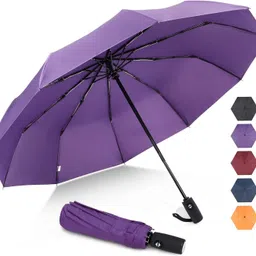 ribs Auto Open Polyester Men/Women UV Protection Monsoon/Rainy & Sun Umbrella-picture-18