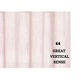 THE CONVERSION Pink Sheer Long Door Curtain image 3
