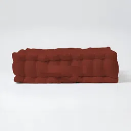 SKANDA FAB Brown Pure Cotton Square-Shaped Floor Cushion image 3