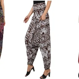 narnari Printed Rayon Women Harem Pants-picture-23