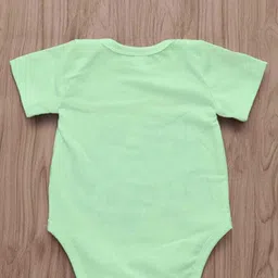 KNITROOT Infants Unisex Graphic Printed Envelope Neck Short Sleeves Casual Bodysuit image 3