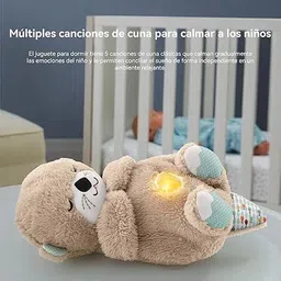belle main Baby Sound & Light Bear with Rhythmic Breathing, Music, Lights for Relaxation image 2