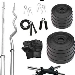 cognant FITNESS KIT+ 3Ft.(Straight + Curl) BARBELL & FITNESS ACCESSORIES- BEST EXERCISE Fitness Accessory Kit Kit-picture-10