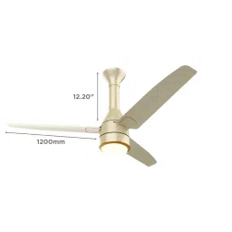 Crompton Energion Roverr Underlight 5 Star 1200mm 3 Blade BLDC Motor Ceiling Fan with Remote (Intelligent Memory Function, Champagne Gold) image 2