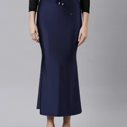 TWIN BIRDS 1191 - Navy Gloss Nylon Blend Petticoat-image-4