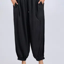 mirayya enterprises Solid Viscose Women Harem Pants-picture-16