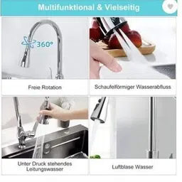 vibelo Faucet head Universal Kitchen Faucet 3-Function Pull Down Sink Sprayer Faucet Nozzle image 3
