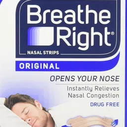 breathe right Nasal Strips, Small/Medium, Original Tan 30 strips Anti-snoring Device-picture-36