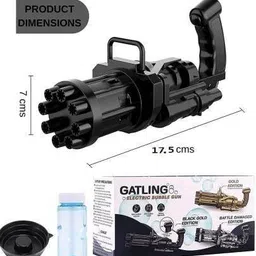anvi Gatling Bubble Gun for Kids, 8-Hole Automatic Bubbles Gun for Boys and Girls Water Gun image 4