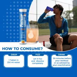 Fast & Up L-Arginine 1500mg Supplement -Nitric Oxide Booster- Helps To Boost Stamina- Orange (20 Tablets) image 5