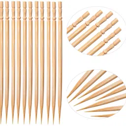 nyamah sales 260 Pieces Wooden Toothpicks for Dental Teeth Sturdy Food Picks for Barbeque image 1