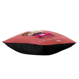 Indigifts Pink & Black Printed Square Pre Filled Cushion image 5