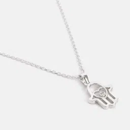 MINUTIAE Silver-Toned Brass Silver-Plated Chain image 3