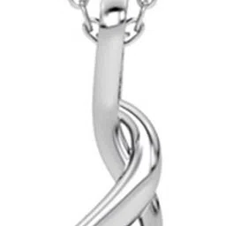 clara Valentina Rhodium Cubic Zirconia Sterling Silver Pendant image 5