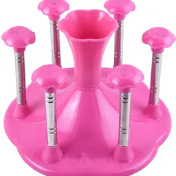 devrt Glass Stand and Spoon Holder for Dining Table, Glass Stand for kitchen Plastic, Steel Glass Holder-picture-35