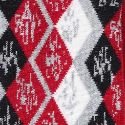 Bharatasya Men White & Red Printed Earwarmer Headband image 2