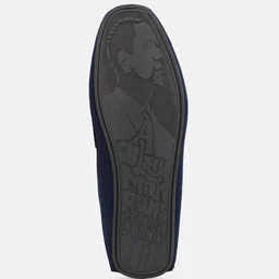 Big Fox Men Blue Textured Loafers image 5