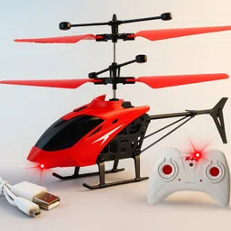 vezimon Remote control Helicopter with safety sensor, led light, charging battery-picture-19