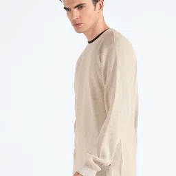 Flying Machine Ribbed Acrylic Pullover Sweater image 3