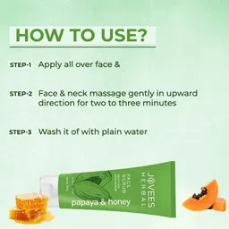 jovees Papaya And Honey Daily Use Mud Face Scrub , 100gm Scrub image 5