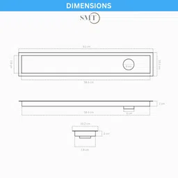 smt Kitchen Sink, Bathroom Sink Stainless Steel Push Down Strainer image 2