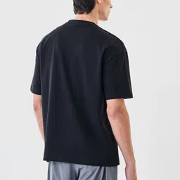 snitch Men Graphic Print Crew Neck Pure Cotton Black T-Shirt image 5