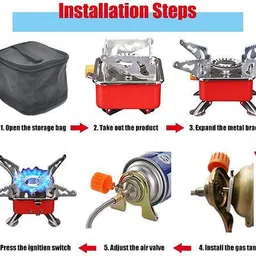 czech Buy Best Camping Portable Gas Stove Without Cylinder in Best Quality DFZ9 Stainless Steel Manual Gas Stove image 4
