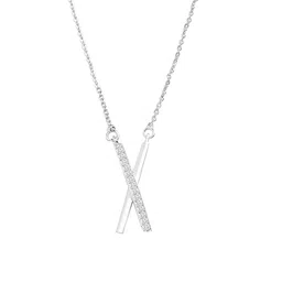 HOT AND BOLD Silver-Toned & White Brass Silver-Plated Oxidised Chain image 3