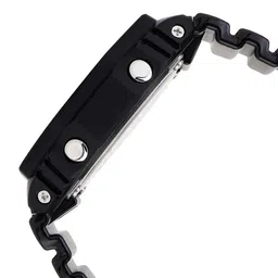 CASIO Men Gold-Toned Dial & Black Cuff Straps Analogue and Digital Chronograph Watch G1453 image 2