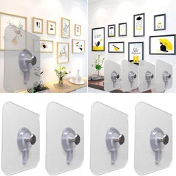 spivora 20 pcs Drill Free Self Adhesive Photo Nail Hook For Hanging frames Heavy Duty Hook 20 image 4