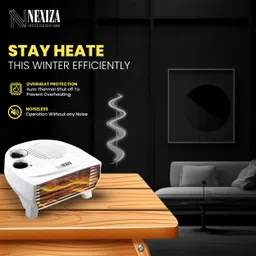 nexiza NexFire Noiseless Safe & Silent With Copper Motor Fan Room Heater image 4