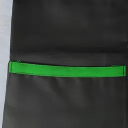 Switchon Black & Green Pocket Detail Tie Up Apron image 3