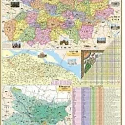 line2line (Pack of 2 Map) BIHAR STATE POLITICAL (RAJNAITIK) HINDI MAP and INDIA POLITICAL (RAJNAITIK) HINDI MAP. Both Map Size : 100x70 Centimeter (40"x28" inch). With Important Fact and Figure. Ideal Map For Aspirant of UPSC , PCS , SSC , RAILWAY Exam and Other Competitive Exam Paper Print-picture-29