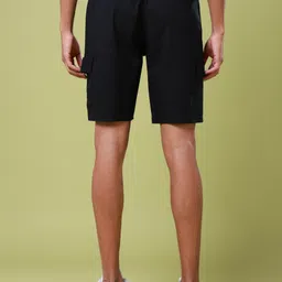 technosport Solid Men Black Cargo Shorts image 2