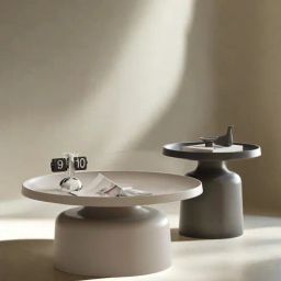 the flamingo life Tuli Nesting Coffee Table Set In Black & Grey Colour (Set of 2)-picture-11