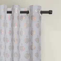 Aura 2 Pieces Ethnic Motifs Printed Black-Out Window Curtains image 4