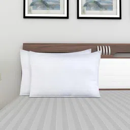 fulffystyl Microfibre Sleeping Pillow Pack of 2 Solid-picture-12