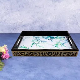 angira handicarft Wooden Serving Tray/Decorative/Multipurpose AHS-WOODENTRAY0051_1310 Tray-picture-17