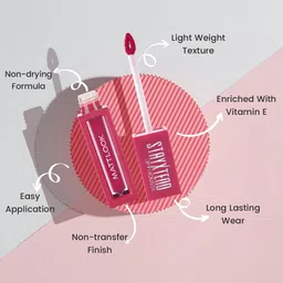 mattlook Stayxtend Lip Mousse Enriched With Vitamin E & Non Sticky image 3