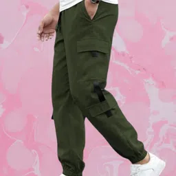 kesaria fashions Men Solid Grey Track Pants-picture-13