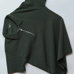 Men Striped Polo Neck Polycotton Green T-Shirt-image-38