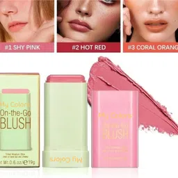 my colors On-the-Go Makeup Blush Stick | Solid Moisturizer Stick | Multi-Use Long Lasting image 2