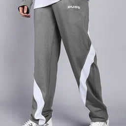 wearduds Men Colorblock Grey Track Pants image 2