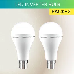 guggu 12W Emergency Inverter Bulb, Rechargeable Emergency Led Bulb For Power CutsH392 4 hrs Bulb Emergency Light image 1