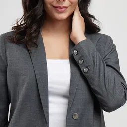 fablestreet Single Breasted Blazer/Coat - Grey image 2